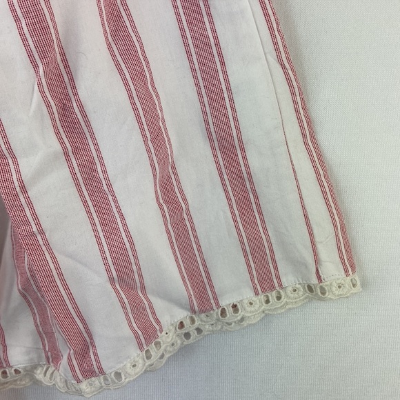 TULAROSA Laylah Romper in Red and White Stripe Size L - Picture 6 of 8